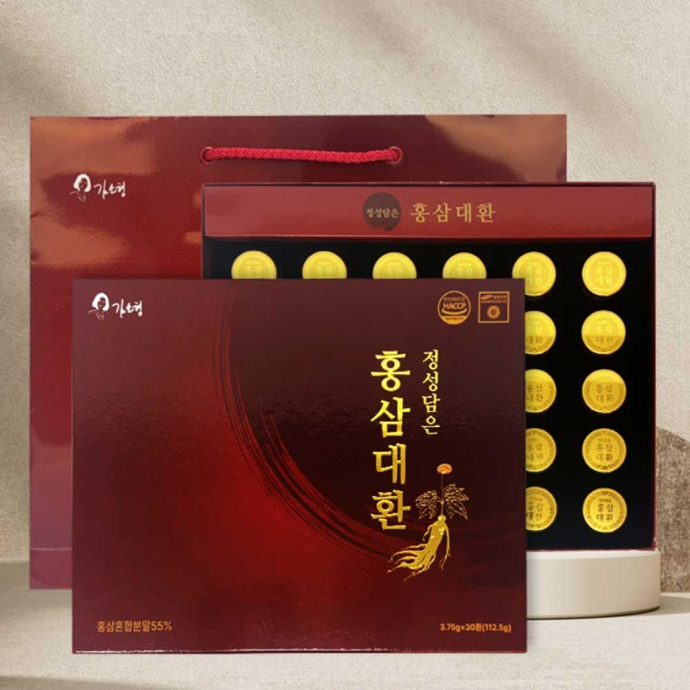 [Kim Sohyeong] Korean Red Ginseng Large Pills – 55% Red Ginseng, 6-Year-Aged, with Fermented Powder for Enhanced Absorption, 30 Count - Made in Korea